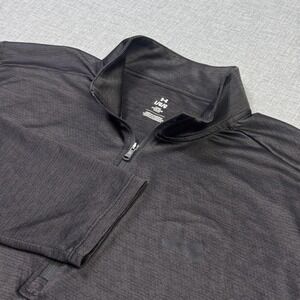 Under Armour 1/4 Zip Pullover Shirt Mens L Gray Mock Neck Performance Training
